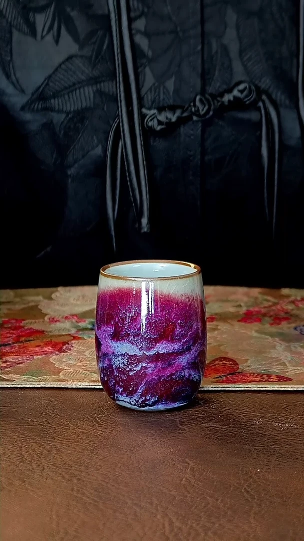 【闪购商品】陶瓷025 万山红遍钧瓷闻香杯