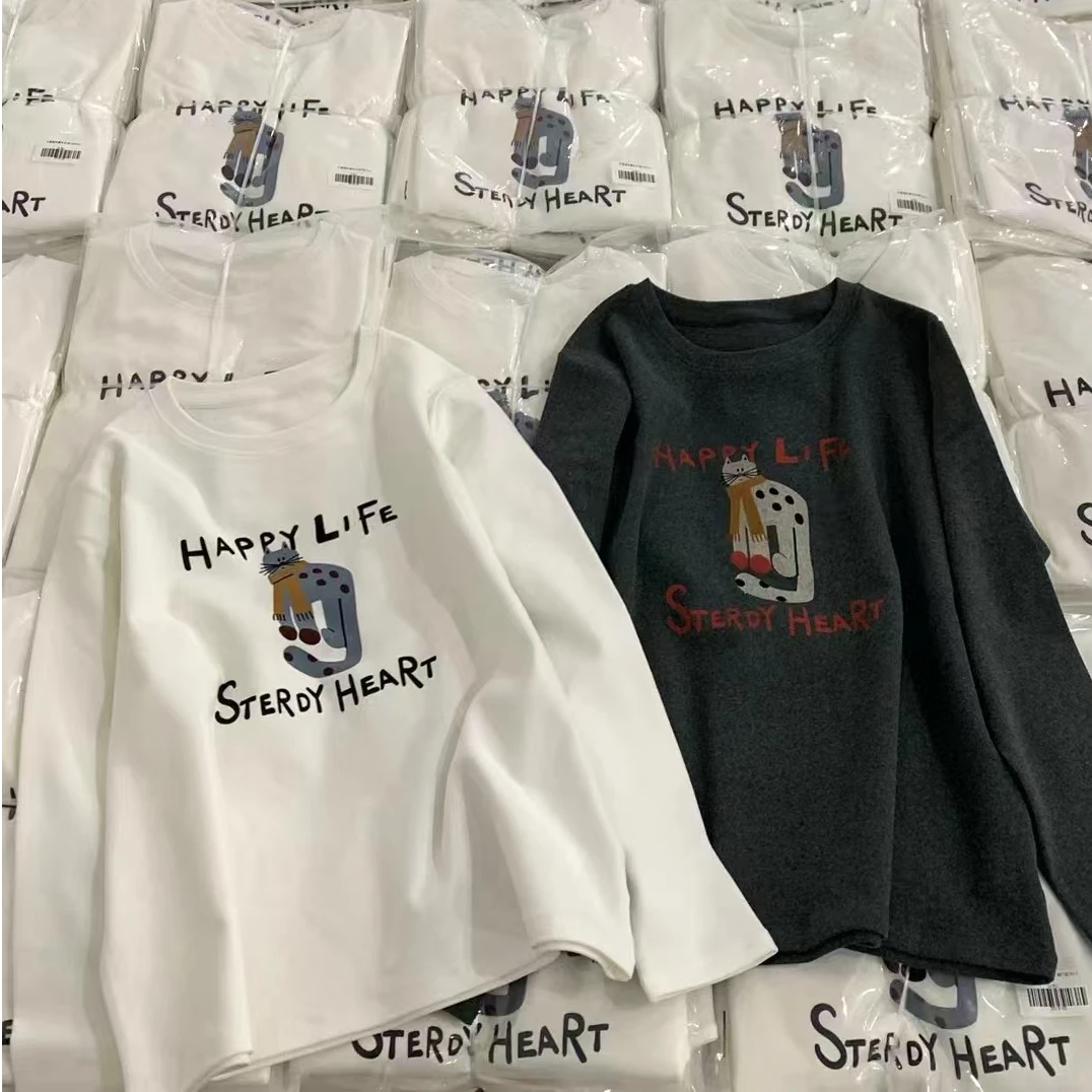 苗苗家【卡通猫咪】加厚常规版上衣