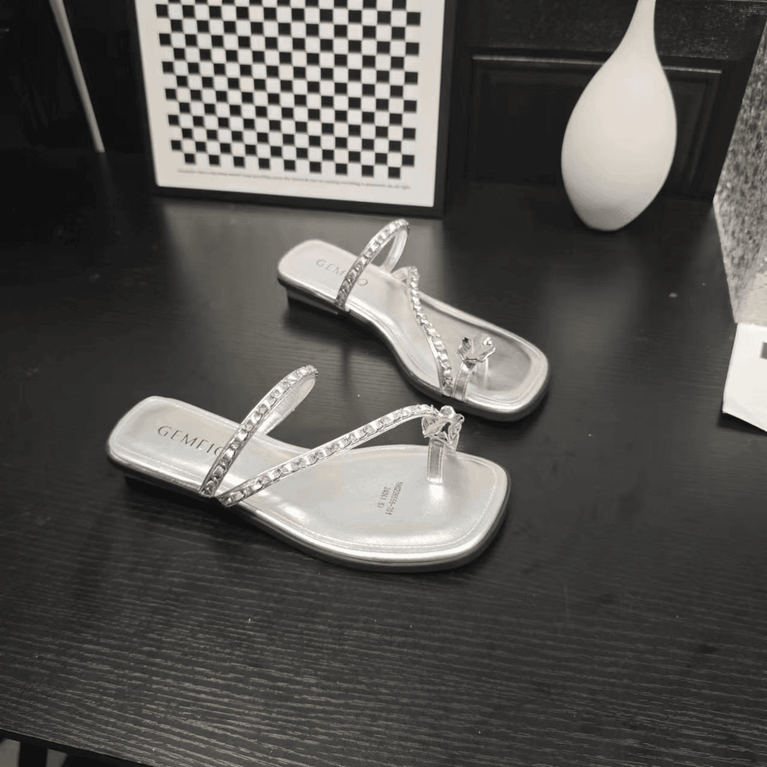 夏季新款软底百搭休闲鞋透气露趾时尚外穿凉鞋 X 检 6555