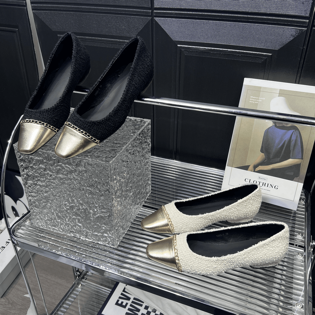 夏季新款时尚休闲鞋低跟舒适气质软底百搭浅口单鞋 X 1560-1