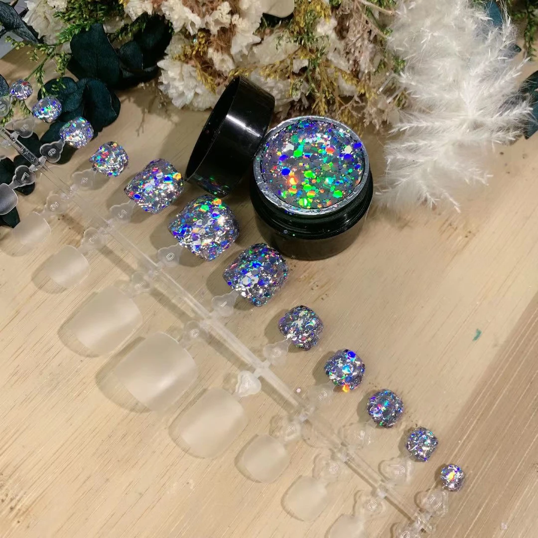 希妹美甲罐装星光闪闪胶