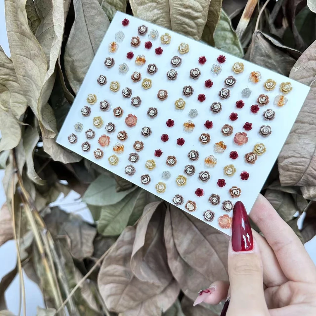 美甲美拉德山茶花饰品