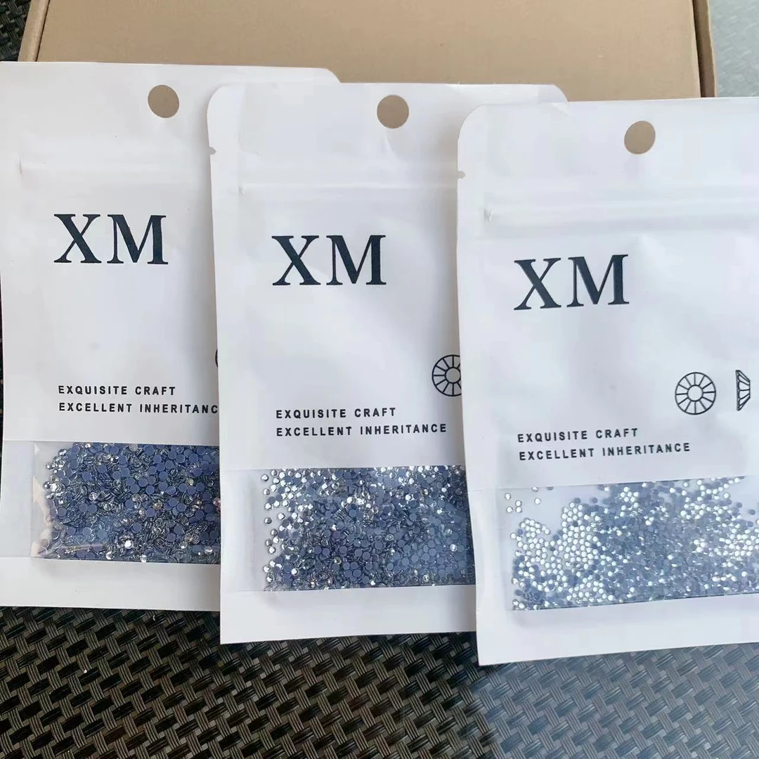 美甲定制小号网格烫底圆钻