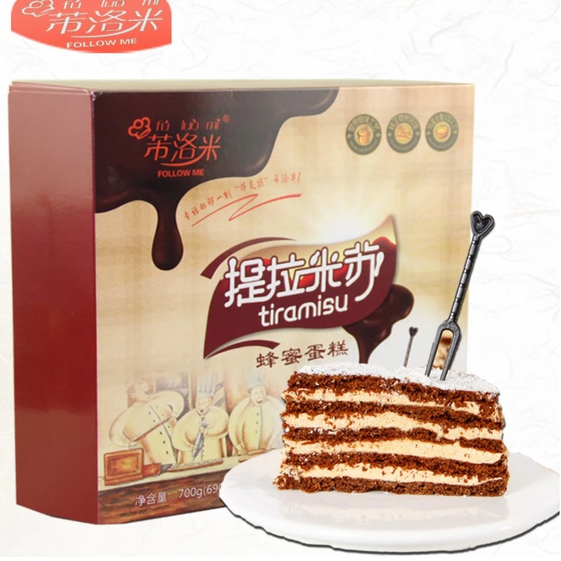 精选传统提拉米苏8寸经典香甜松软美味休闲蜂蜜蛋糕（口感椰可味）