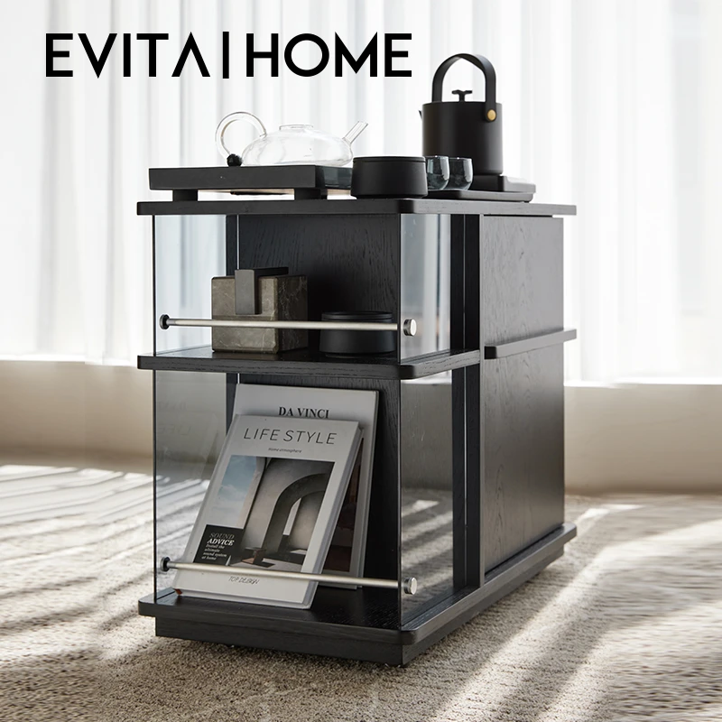 收纳柜储物柜多层移动茶台小推车客厅多功能茶桌柜子储物柜阳台