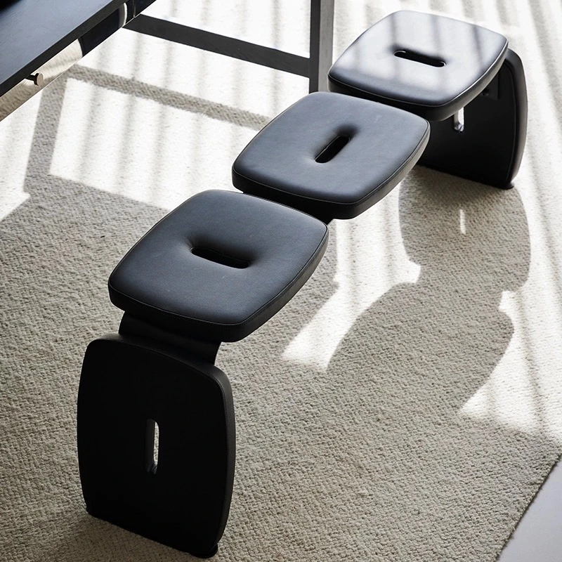 EVITA Home真皮纽扣长条凳客厅高级餐厅卧室软包床尾凳床边长板凳