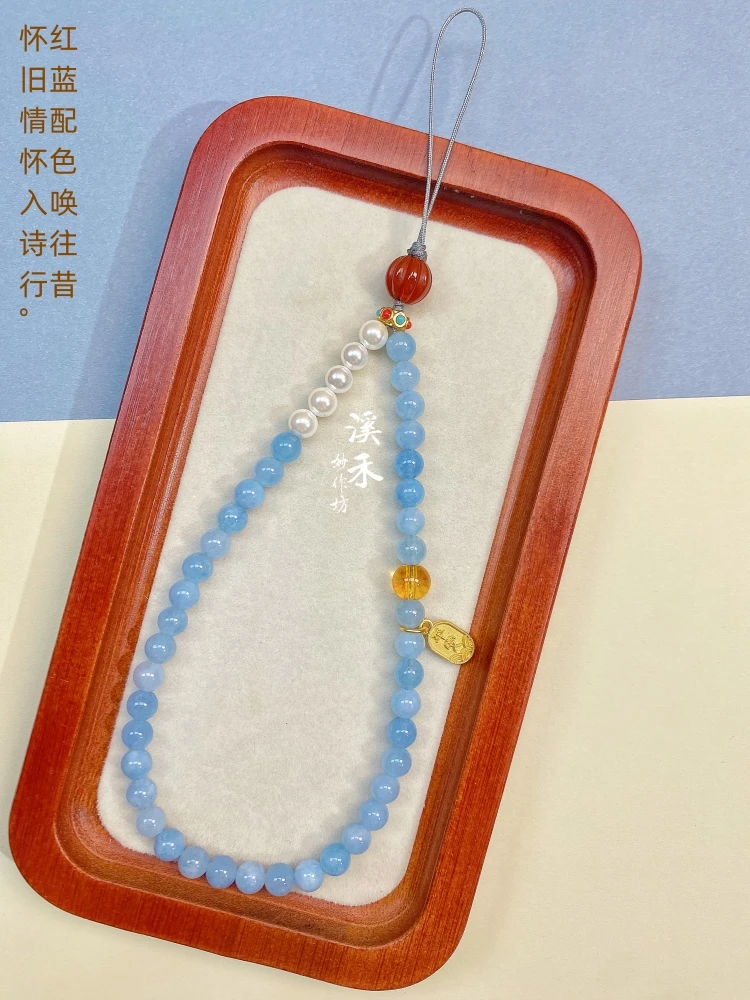 爱的海洋手机链手工雕刻平安挂件防丢优盘包包钥匙扣创意礼品女生