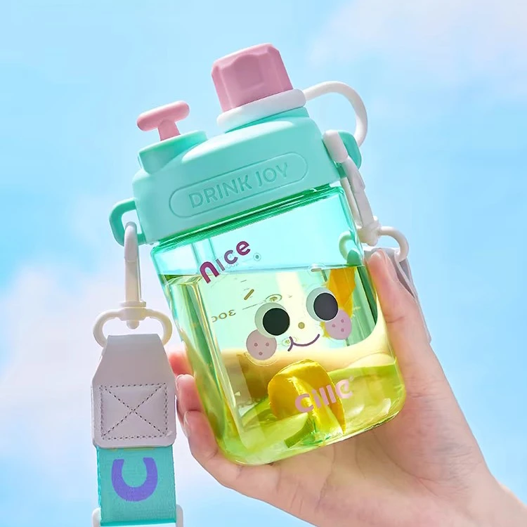 水杯女生高颜值吸管杯tritan食品夏季果茶咖啡塑料杯子防摔