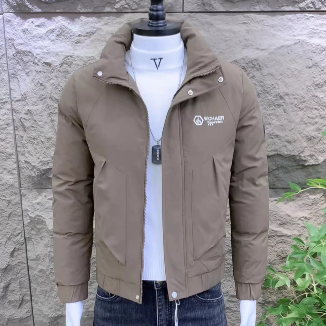 冬季高品质时尚韩版修身青春潮流加厚保暖男士帅气立领棉衣055