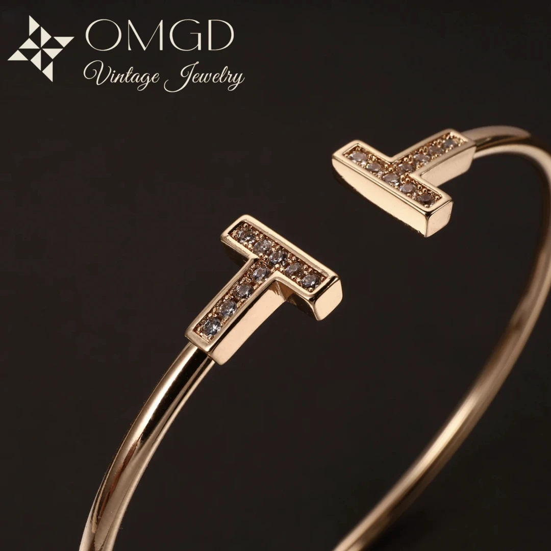 铜合金合成锆石手镯 【A1127】时尚百搭手镯-ST