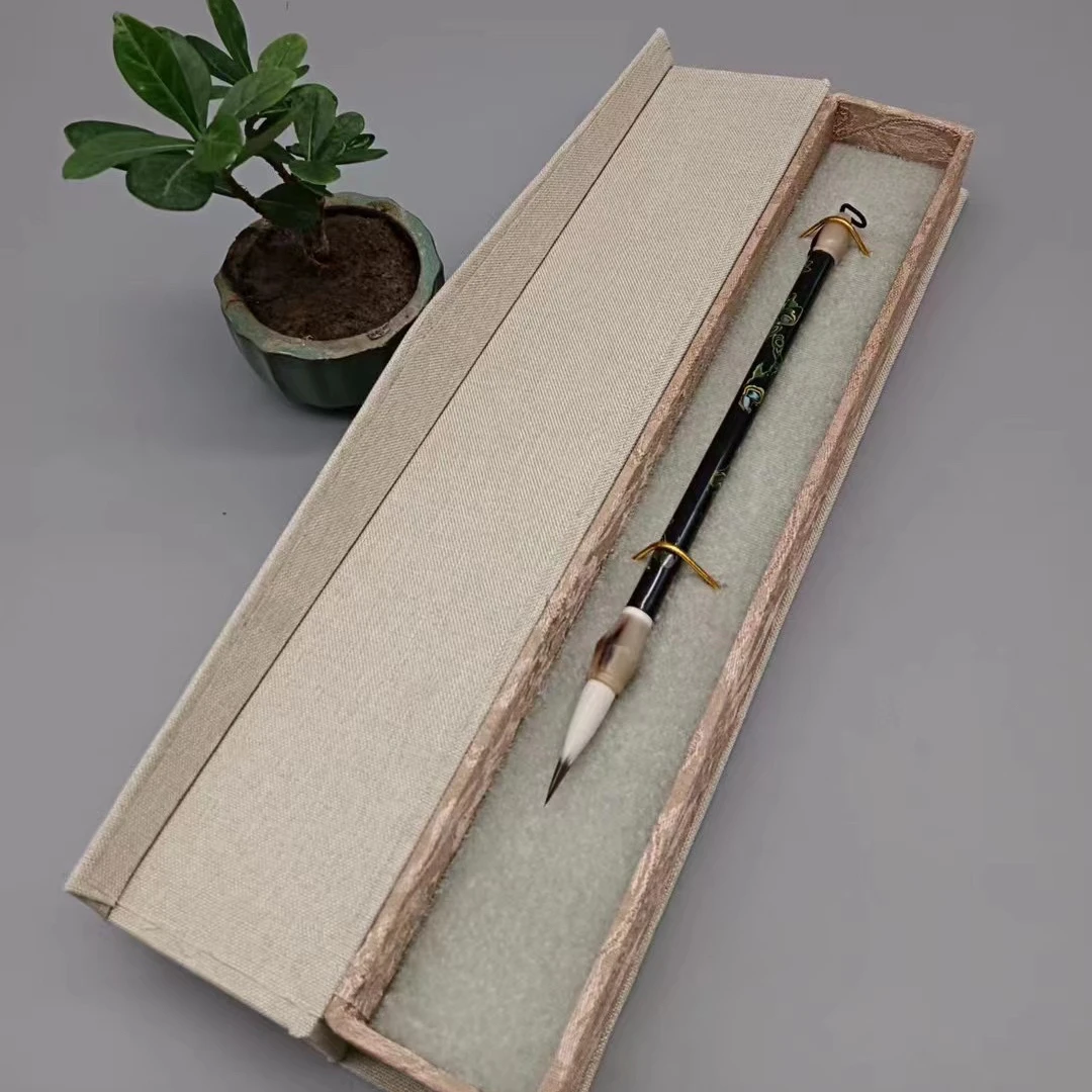 大楷毛笔紫毫毛笔老毛笔高端定制毛笔礼盒硬毫毛笔初学者毛笔