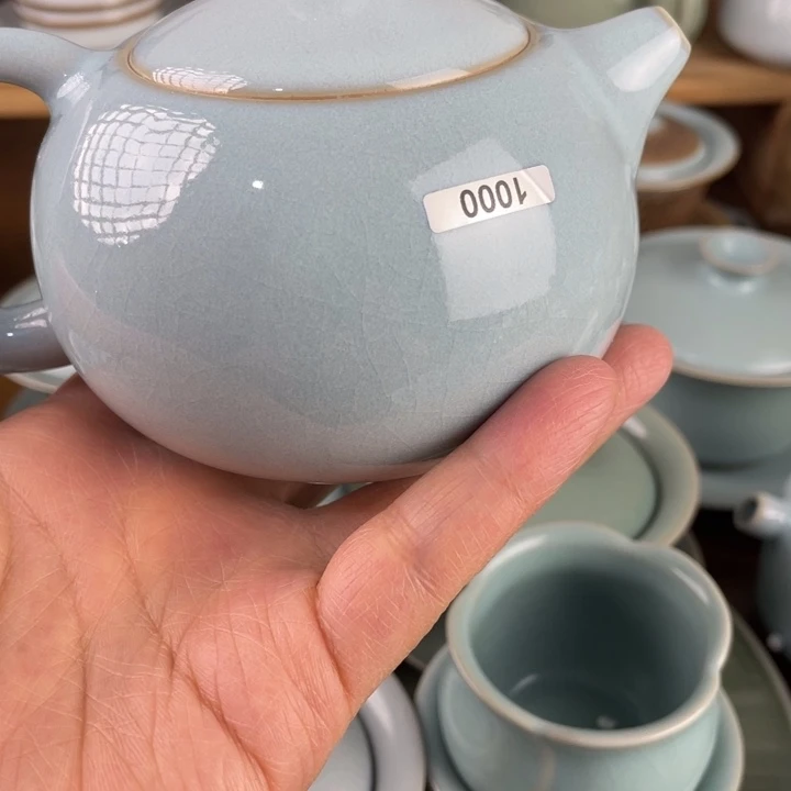 J原矿微瑕天青西施壶100程**爱