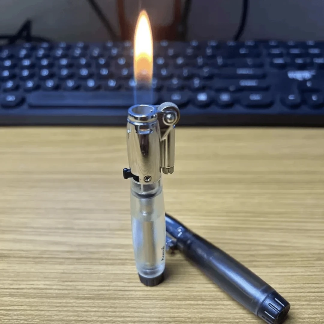 【创意礼物】奥麦透明大火新奇特充气打火机个性时尚礼品