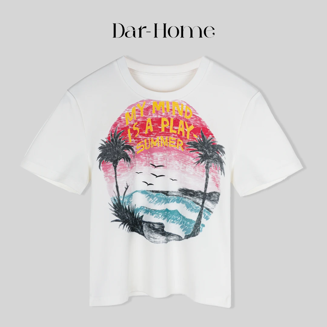 DA.R.JIA【海边日落】  2024新款短袖T恤T11163