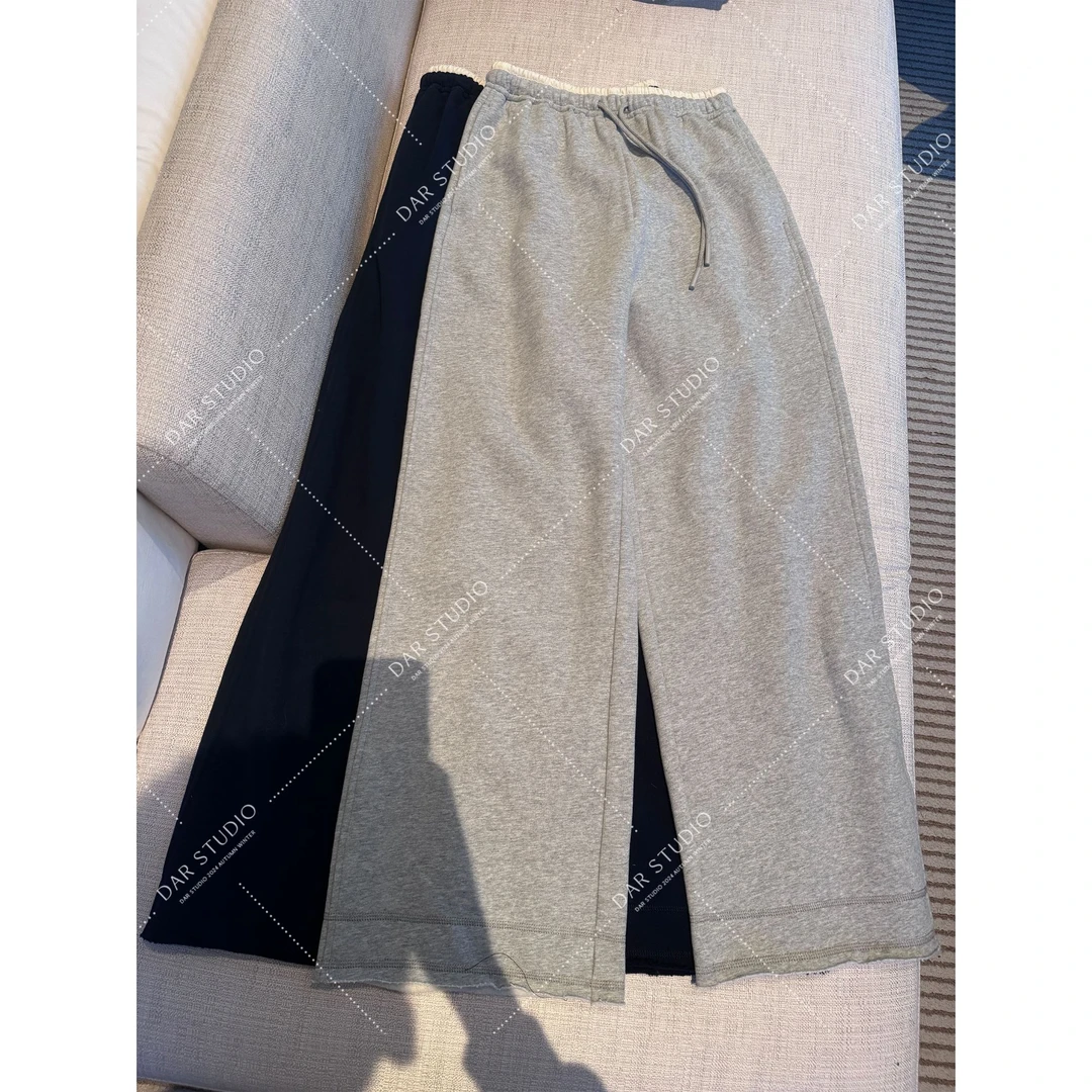 DAR STUDIO 深圳货【裤腰撞色】 2024秋冬撞色设计纯棉休闲裤88207