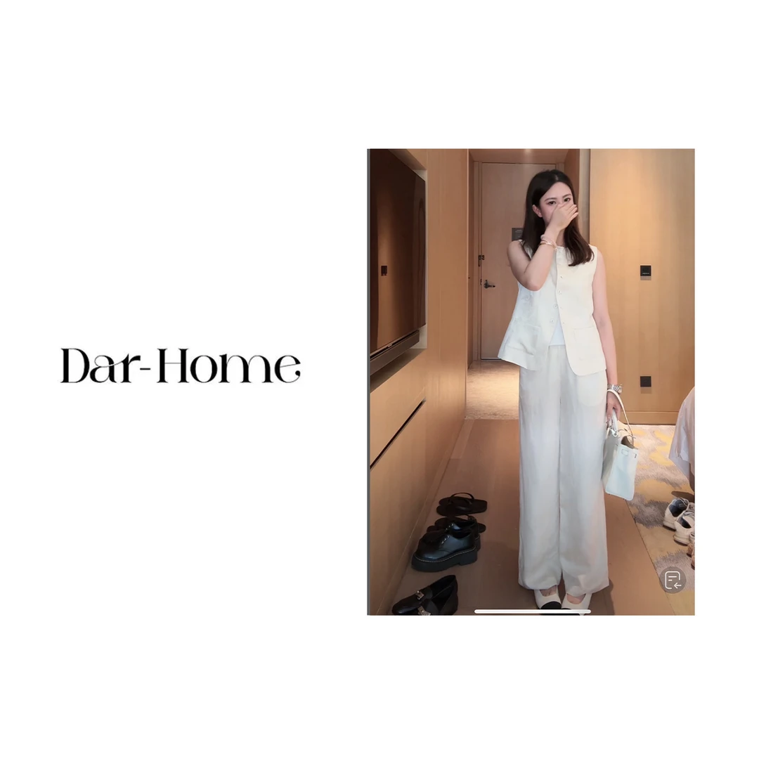 DA.R.JIA 【南法往事】2024含天丝亚麻质感休闲裤85073