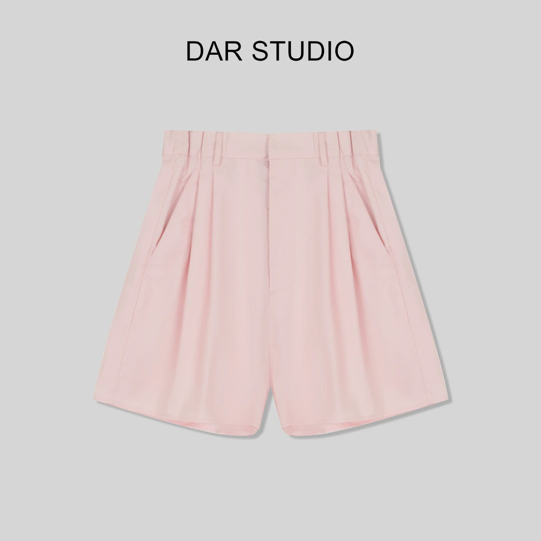 DAR STUDIO 【时光唱片】2024夏季时尚百搭西裤短裤24013