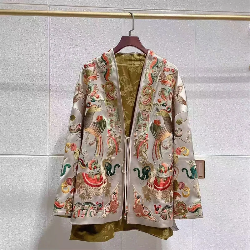 祎祎-【百鸟齐鸣】新中式重工刺绣外套2024B0055