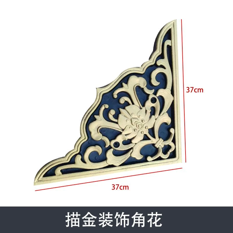 丁字线条角花仿古装饰回纹线影壁新中式迎门边框