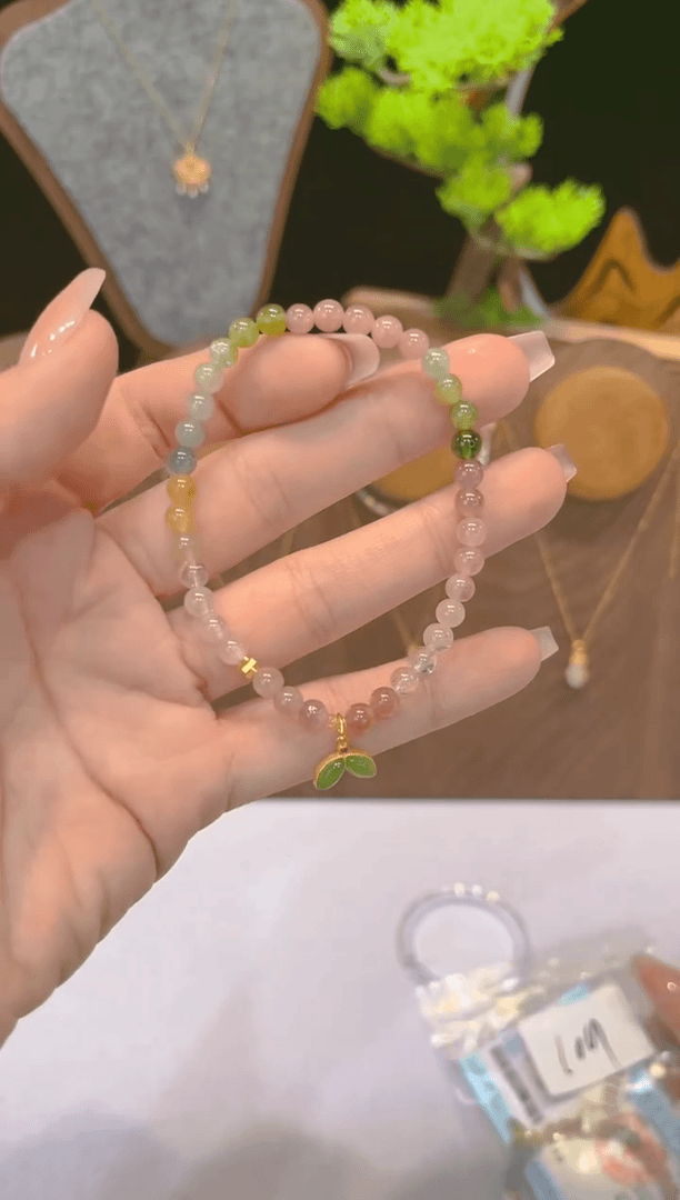 【闪购商品】碧玺手链银S925镶嵌109