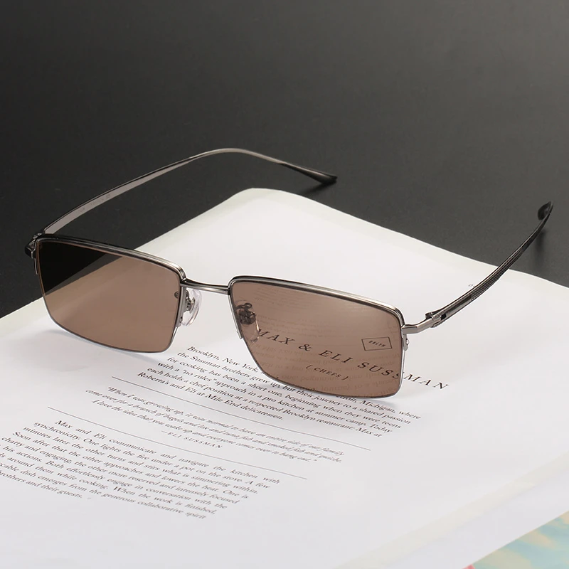 晶工匠 天然水晶石头眼镜男款 养眼护目石头镜太阳镜墨镜精巧款55