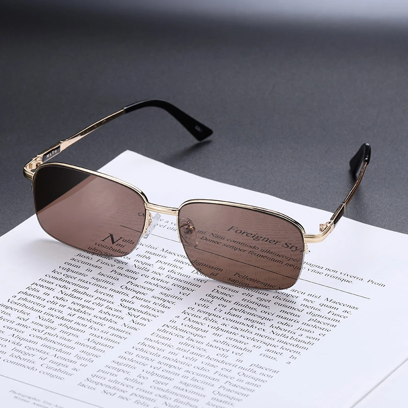 晶工匠天然水晶眼镜男石头镜中老年养目太阳镜开车水晶石眼镜半框