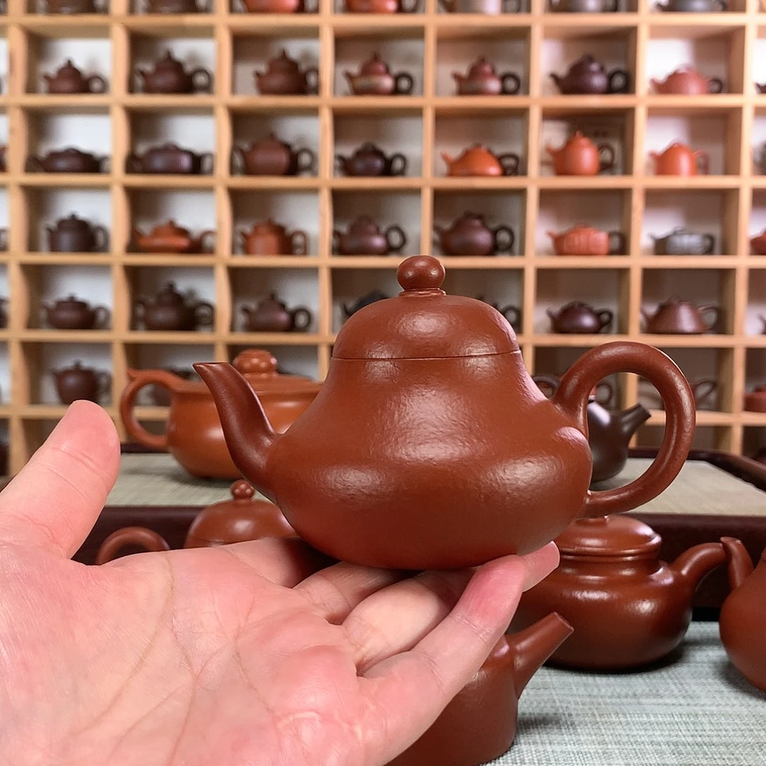 朱泥茶壶春**云紫砂壶手工制作