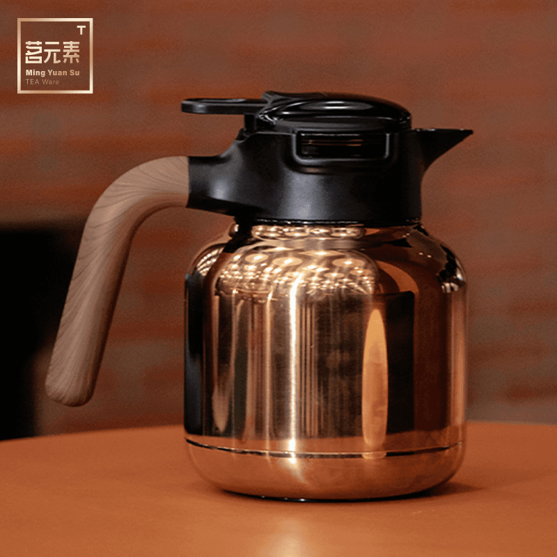 茗元素大容量焖茶壶显温闷泡壶纯钛家用热水壶陈皮老白茶焖泡钛壶