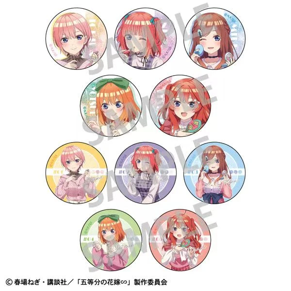 五等分的花嫁化妆打扮吧唧徽章 盲盒代拆