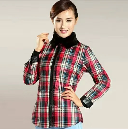 樱知叶品牌女士中老年羽绒服外套羽绒服衬衫羽绒内胆冬季抗寒保暖