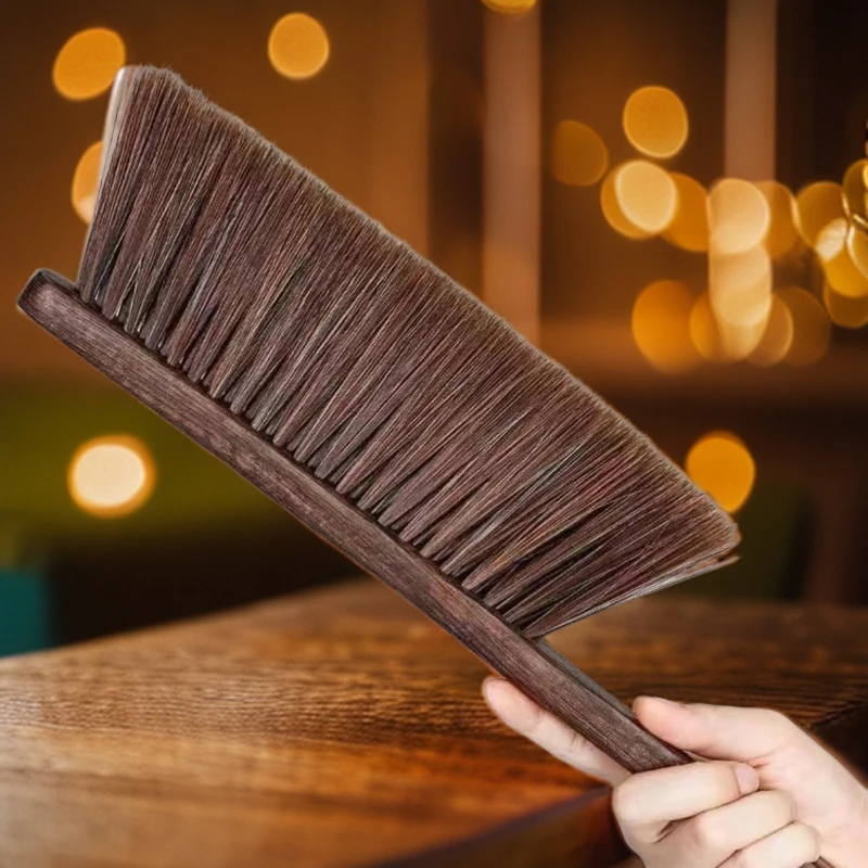 扫床刷床上沙发除尘清洁卧室刷床扫炕长柄鸡翅木软毛刷家用全实木