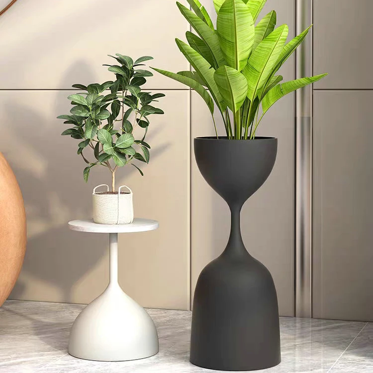 现代轻奢花架边几储物小茶几客厅沙发角几落地式置物架阳台小圆桌