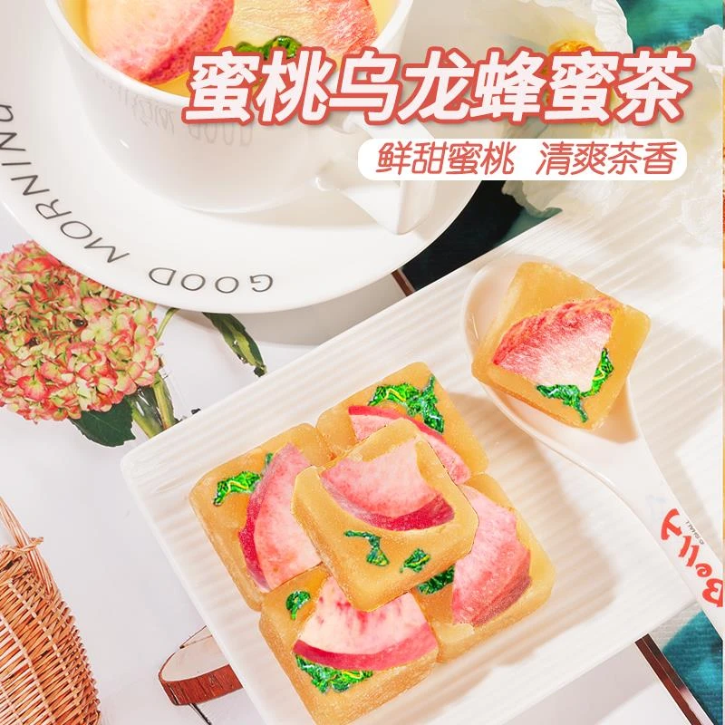 蜜桃乌龙蜂蜜茶独立包装冰糖块泡水夏天清香下午茶小包搭配饮用