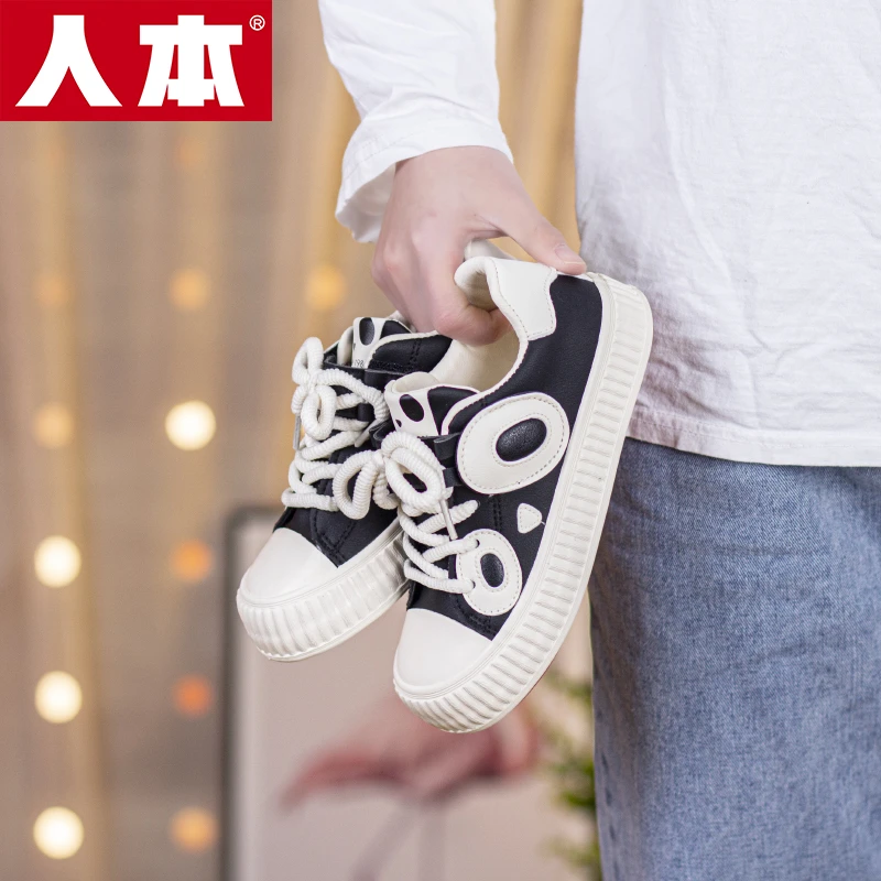 人本童鞋运动鞋小众百搭韩版休闲鞋平底学生时尚春季潮流爆款