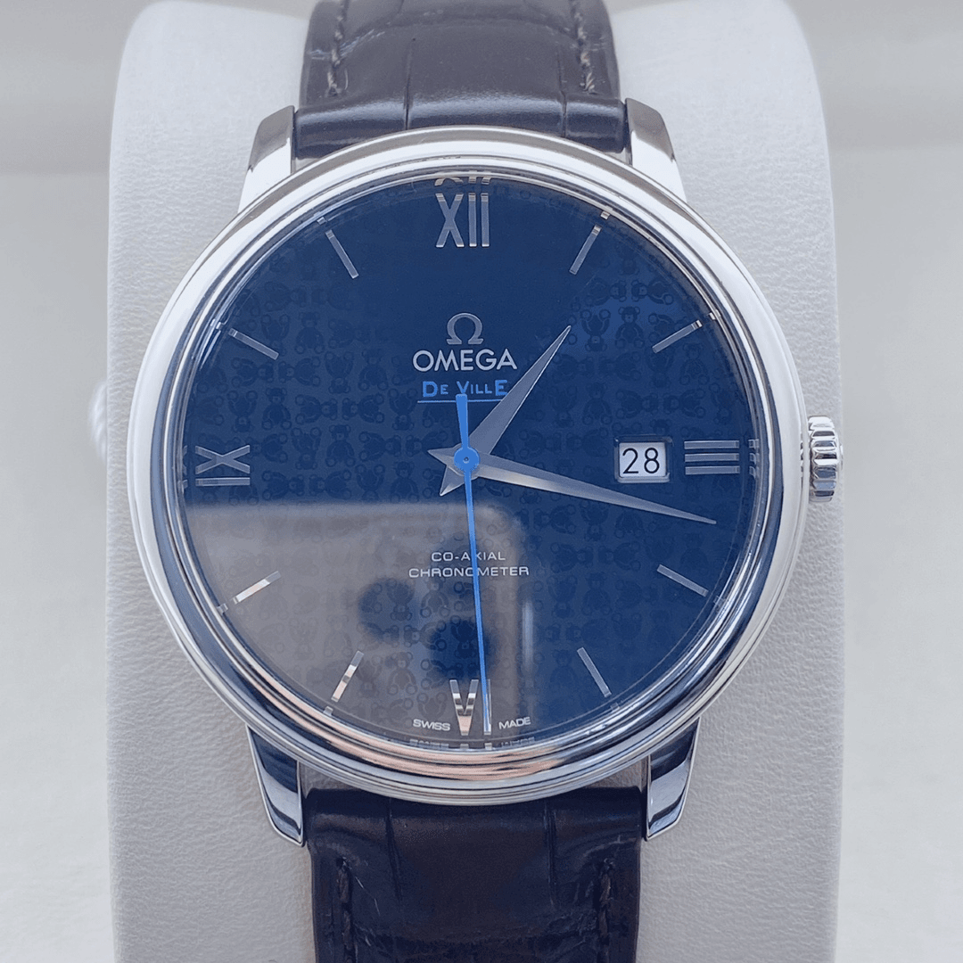 99新 Omega/欧米茄 万时奢品/小熊蝶飞 39.5MM 针扣皮带正装腕表