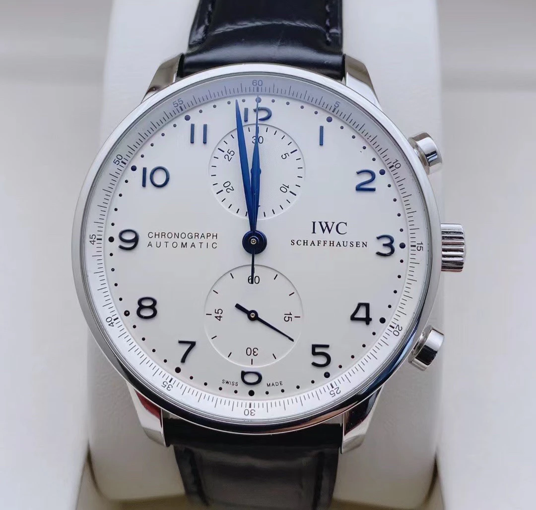 99新 IWC/万国 葡萄牙计时 41mm 自动机械 折叠扣