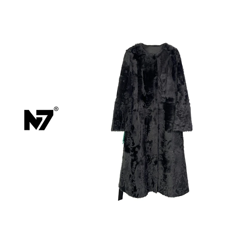 【象羔系列】“冰玫瑰”  原生态皮毛一体高货皮草外套 ZY2376