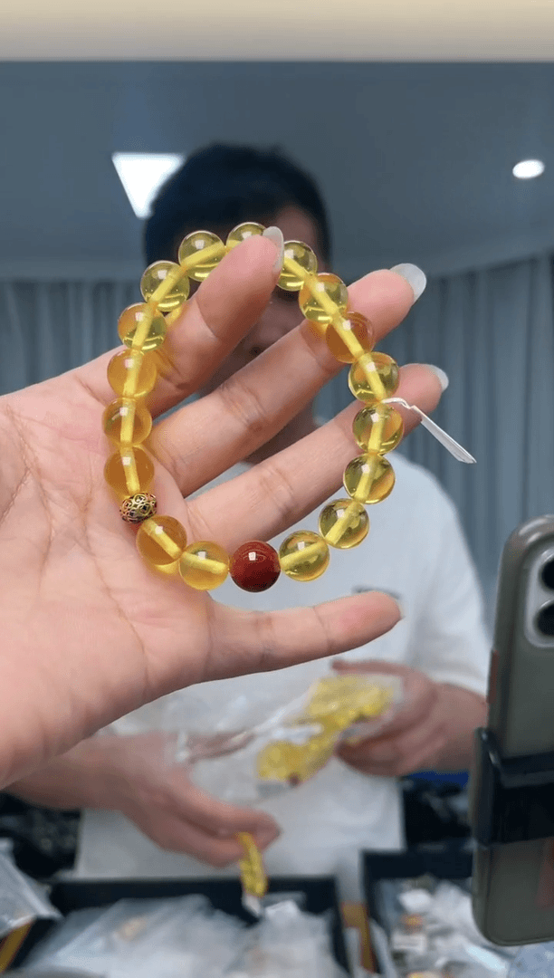 【闪购商品】琥珀裸石未镶嵌多样性单个发