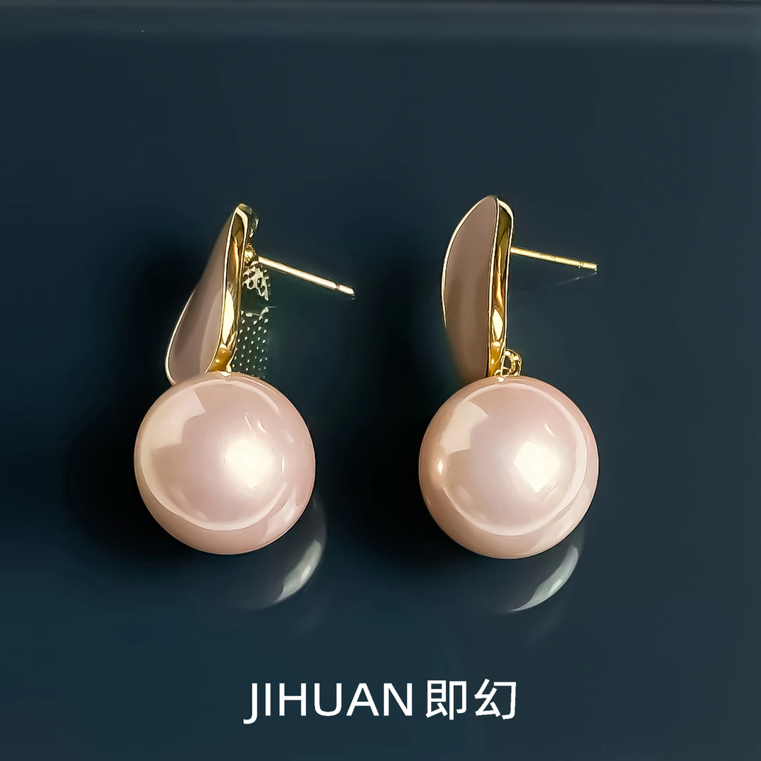 铜合金合成锆石耳饰 ♦润p 法式气质轻奢简约时尚百搭耳钉 S-7455