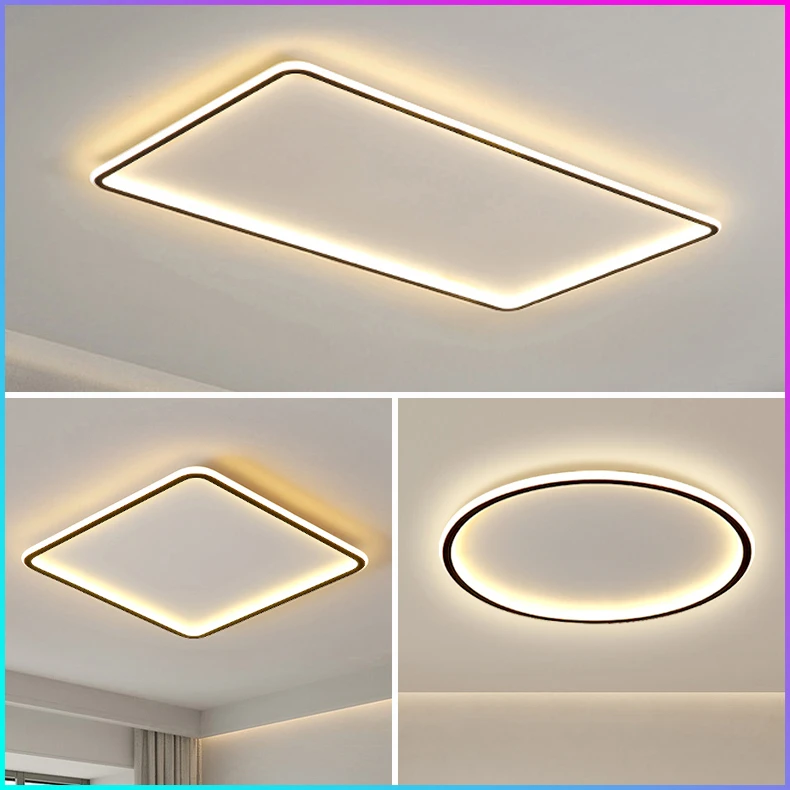 客厅灯 简约现代大气led吸顶灯超薄长方形智能主灯北欧风卧室灯具