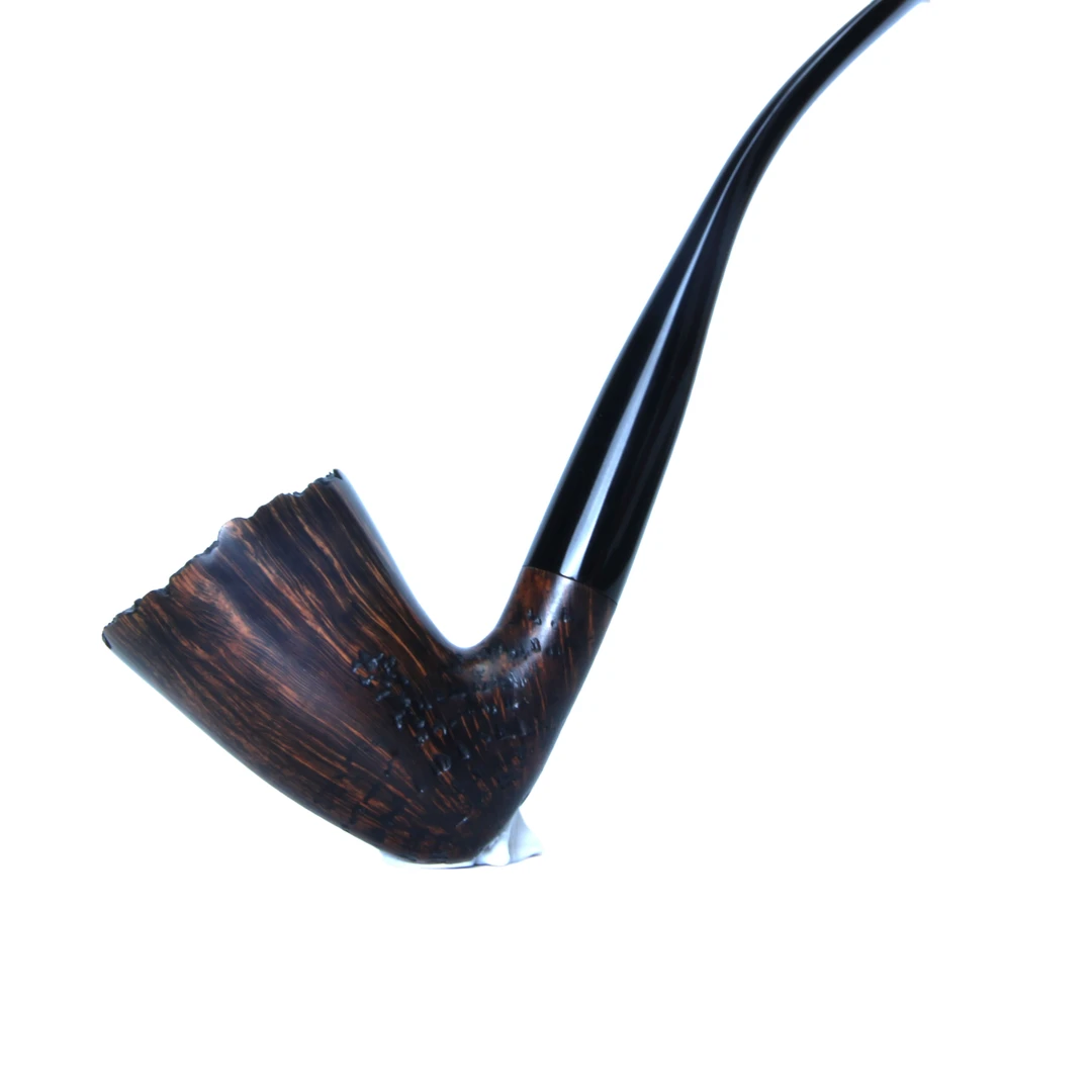 火炬光面意大利纯手工半弯烟斗