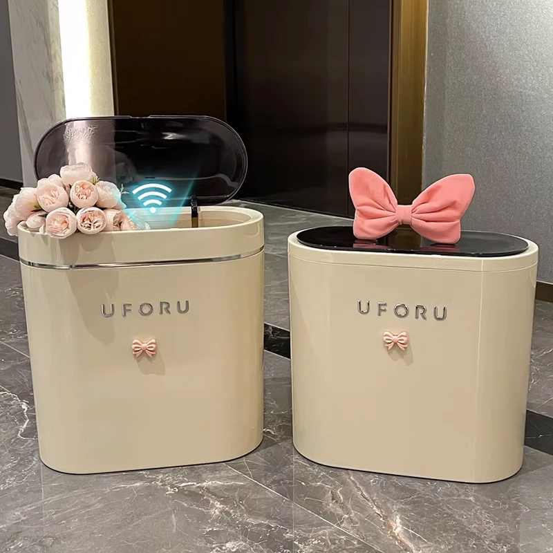 智能垃圾桶感应式家用全自动卫生间专用桶厕所电动有盖夹缝卫生桶