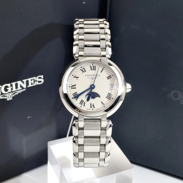 99新 Longines/浪琴 石英表 月相 表径30.5 L8.115.4.71.6 百搭