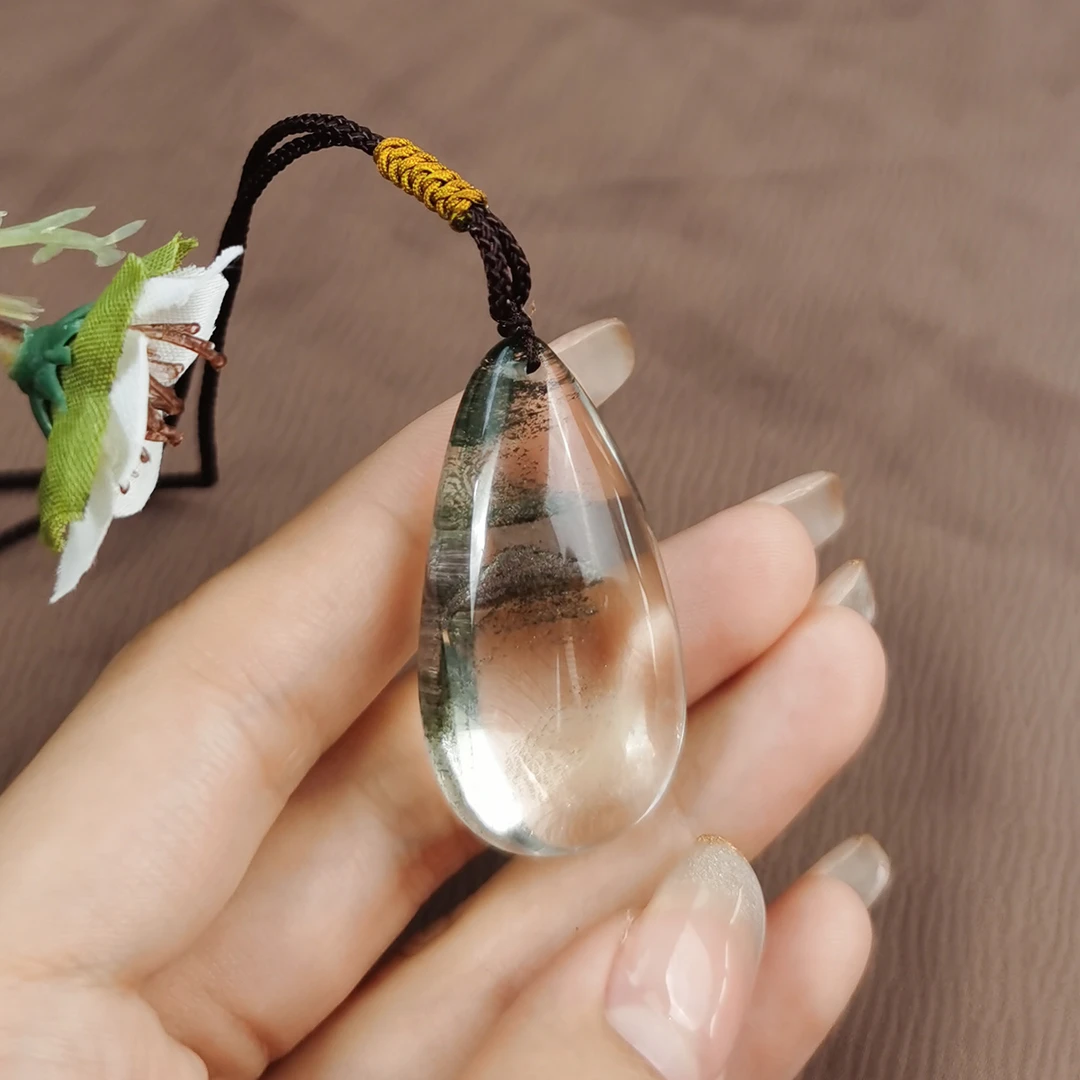 绿幽灵水滴型吊坠【多样性发货】