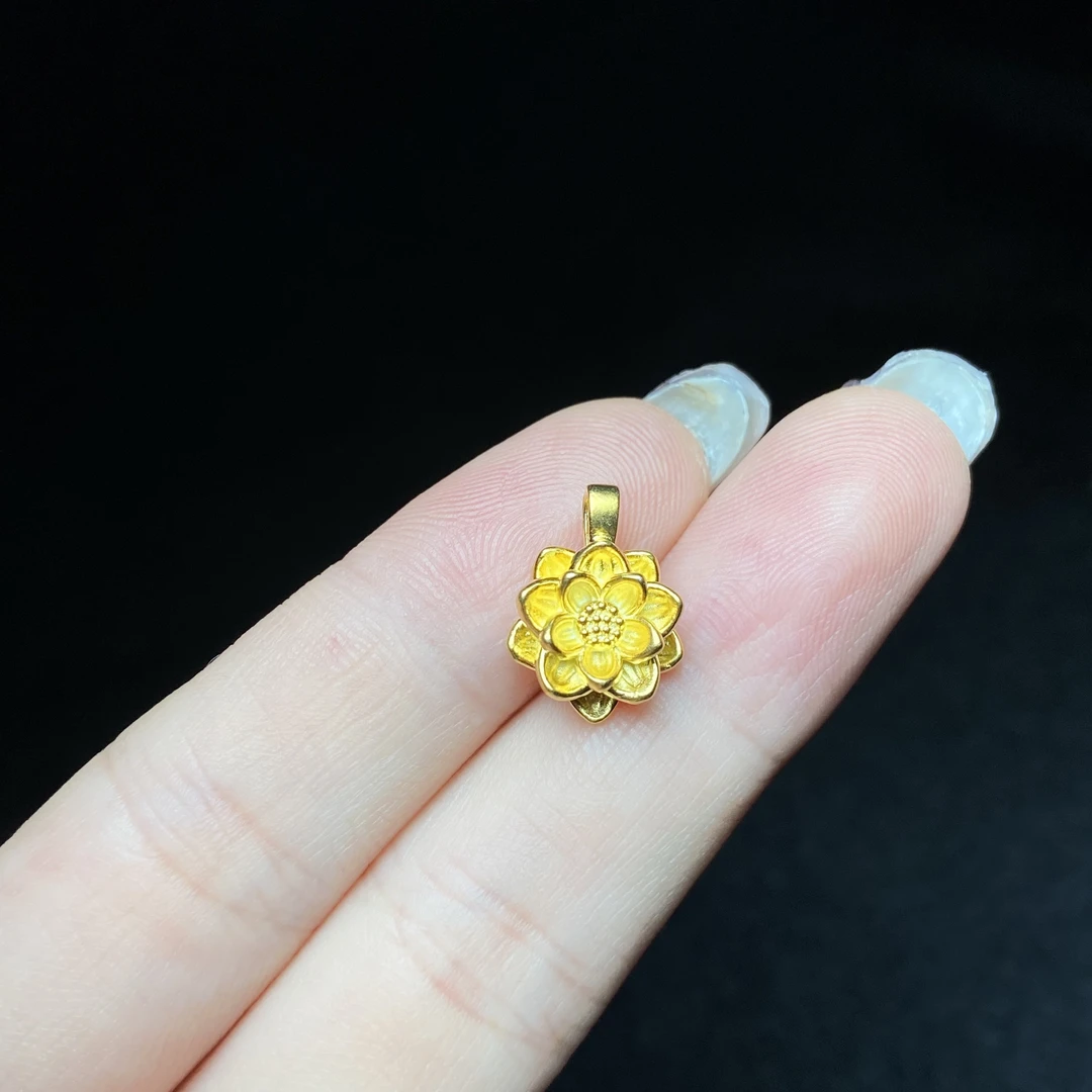 足银银制品 【小北珠宝】足银花朵吊坠25-7H147X3