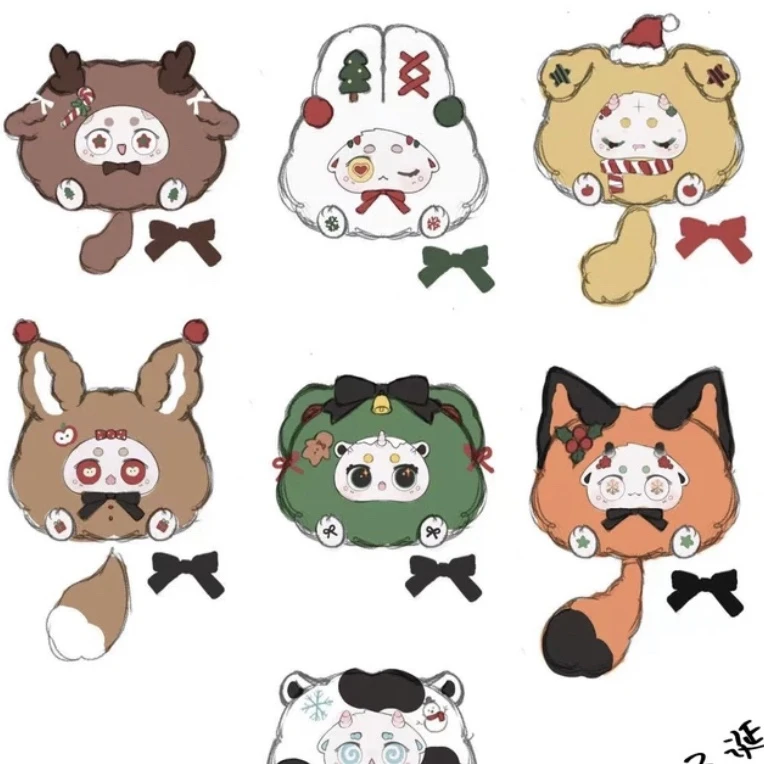 【盲盒拆盒】Bunny白日梦圣诞派对系列盲盒可爱毛绒公仔圣诞礼物