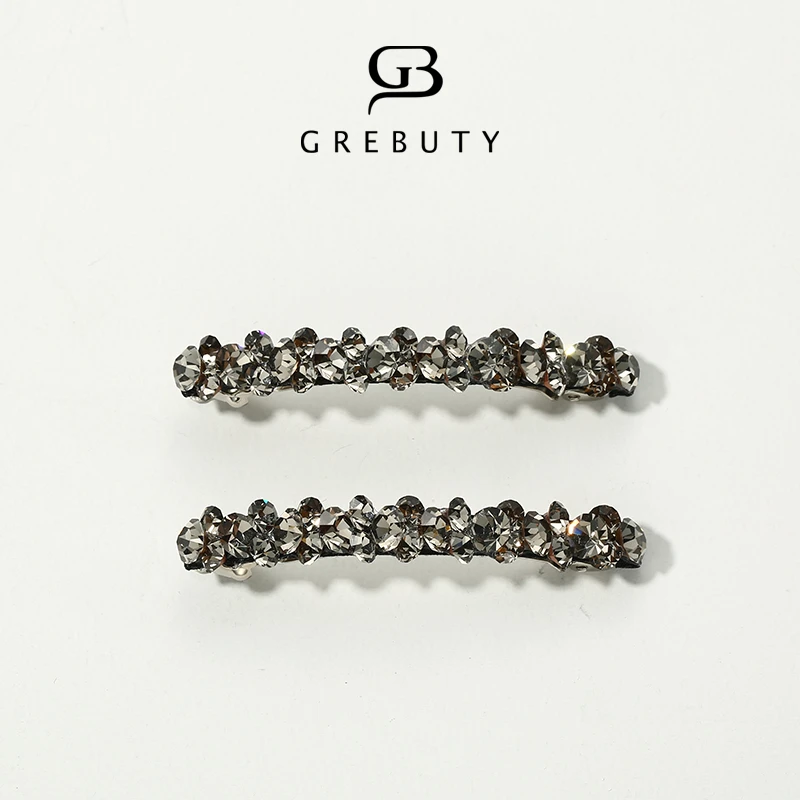 GREBUTY 3060 新款灰色闪闪锆石对夹