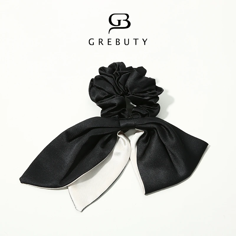 GREBUTY 非金属布艺发饰 002东大门新款不规则蝴蝶结大肠圈