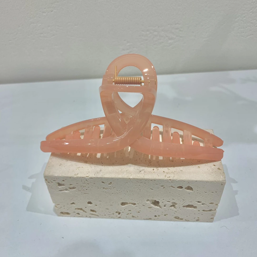 GREBUTY 4931 简约百搭蜜桃粉抓夹