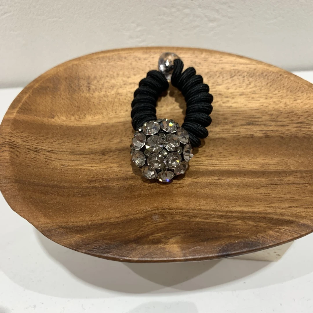 GREBUTY 5249 气质满钻闪闪圆形电话线发绳发圈